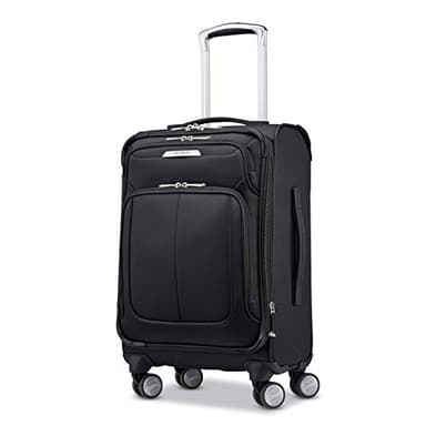 Samsonite Solyte DLX Softside Expandable Luggage with Spinner Wheels, Midnight Black, Carry-On 20-Inch - Image 1