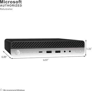 HP EliteDesk 800 G4 Mini Tiny Business Desktop Computer, Intel Core i5-8500T, 16GB DDR4 RAM, 512GB NVMe SSD, WiFi, Bluetooth, DisplayPort, Win11 Pro 64-bit (Renewed) - Image 5
