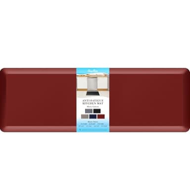 4/5 Inch Thick Kitchen Mats for Floor, StepRite Kitchen Rug for Standing Desk, Non-Slip, Thicker, Stain Resistant, Waterproof, Comfort Anti Fatigue Floor Mat for Home, Kitchen, Office - Red,70 * 24'' - Image 4