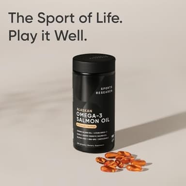 Sports Research® Salmon Oil - Single-Source Wild Alaskan Sockeye | 2500 mg per Serving w/EPA & DHA Fatty Acids | MSC Certified - 180 Count Softgels - Image 7