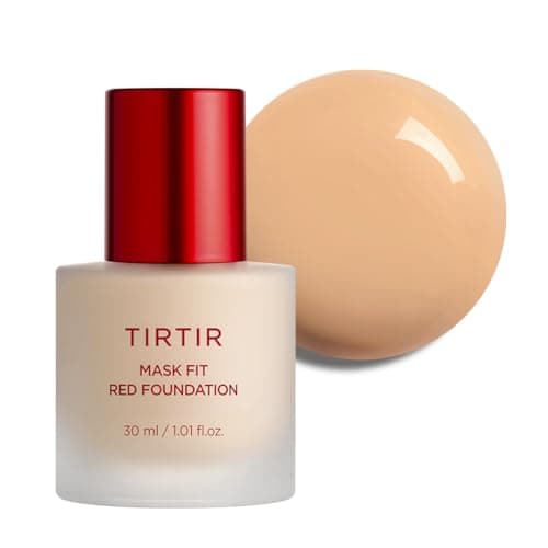 TIRTIR Mask Fit Red FoundationㅣLong Lasting Flawless Coverage, Energy Essence, Lightweight, Hydrating, Pore-Blurring, Breathable Satin Finish, Makeup, Radiant Skin, #24N Latte, 1.01 Fl Oz - Image 1