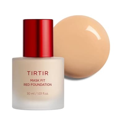 TIRTIR Mask Fit Red FoundationㅣLong Lasting Flawless Coverage, Energy Essence, Lightweight, Hydrating, Pore-Blurring, Breathable Satin Finish, Makeup, Radiant Skin, #24N Latte, 1.01 Fl Oz - Image 1