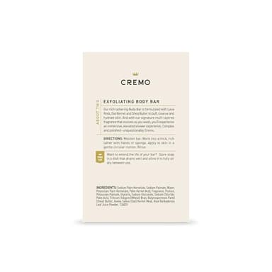 Cremo Exfoliating Body Bar for Men, Italian Bergamot Scent, Multi-Layered Fragrance That Buffs, Cleanses and Hydrates Skin, 5oz - Image 7