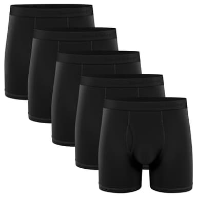 Natural Feelings Boxer Briefs Mens Underwear Men Pack Soft Cotton Open Fly Underwear XXL - Image 1