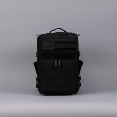 WOLFpak 25L Athletic Gym Backpack - Durable 1000D Waterproof Oxford Material with MOLLE Webbing, Laptop Pocket & Dual Cup Holders, Durable Fitness/Travel/Military Daypack (Nightshade Edition) - Image 12