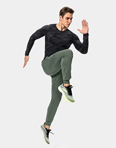 G Gradual Men's Sweatpants with Zipper Pockets Athletic Pants Traning Track Pants Joggers for Men Soccer, Running, Workout (Sage Green, Large) - Image 5