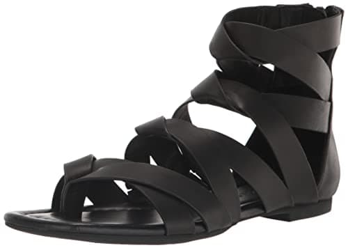 Aerosoles Women's Harper Flat Sandal, Black Leather, 11 - Image 1