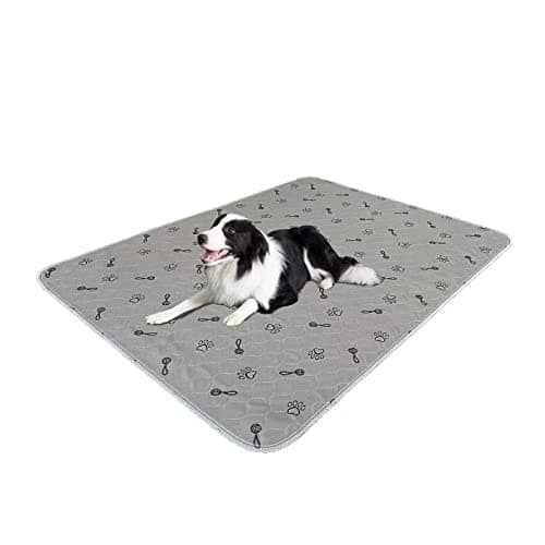 Peepeego 2Pack Pee Pads for Dogs Reusable+Free Dog Comb, Waterproof Rug 36”x48, Absorbent Puppy Pads Washable, Non Slip Protector for Bed Couch Carpet - Image 1