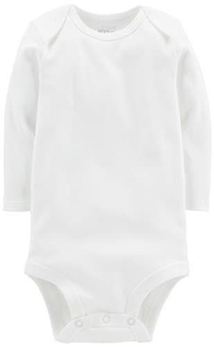Simple Joys by Carter's Baby 7-Pack Long Sleeve Bodysuit, White, 24 Months - Image 3
