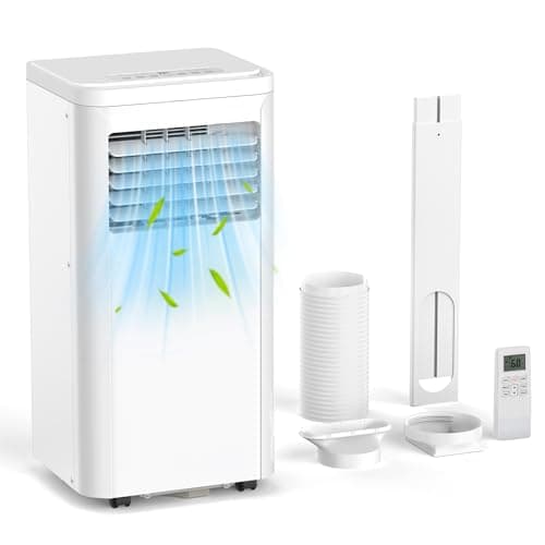 ZAFRO 10000BTU Portable Air Conditioner - 3-in-1 Cooling, Dehumidifier & Fan, 3 Speed, Remote Control, 24-Hour Timer, LED Display - Image 1