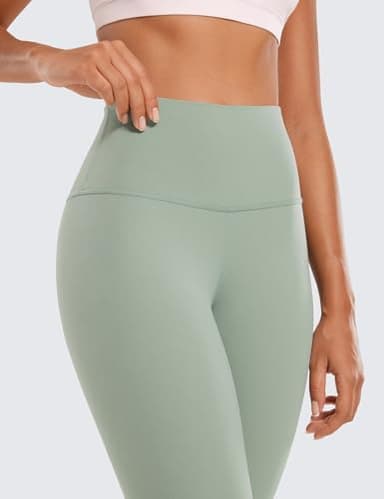 CRZ YOGA Butterluxe High Waisted Lounge Leggings 28'' - Workout Yoga Pants for Women Buttery Soft Green Palm Court Medium - Image 4