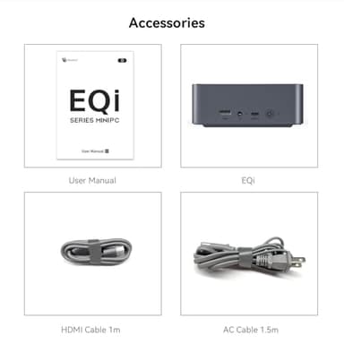 Beelink Dual LAN Mini PC, EQi12 Intel Core i5-1235U(10C/12T, max 4.4GHz), 16GB DDR4 RAM 500GB PCIe4.0 SSD, WiFi 6/ BT5.2/ Dual HDMI/Bulit-in 85W Power Supply Desktop Computer - Image 8