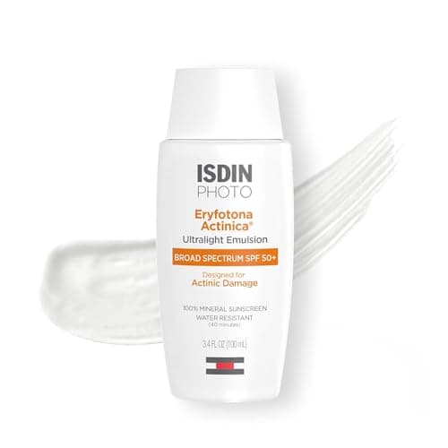 ISDIN Eryfotona Actinica Zinc Oxide and 100% Mineral Sunscreen Broad Spectrum SPF 50+, No White Cast, Suitable for Sensitive Skin, 3.4 Fl Oz - Image 1
