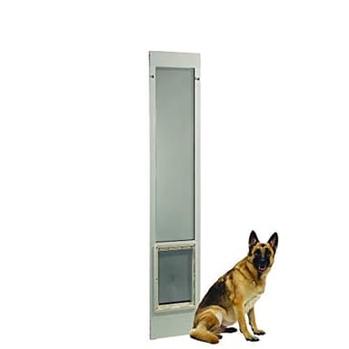 Ideal Pet Products Aluminum Pet Patio Door, Adjustable Height 77-5/8" to 80-3/8", 15" x 20" Flap Size, White - Image 5