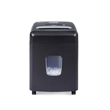 Amazon Basics 12 Sheet (new model) Micro Cut Paper and Credit Card CD Shredder With 6 Gallon Bin, Black - Image 2