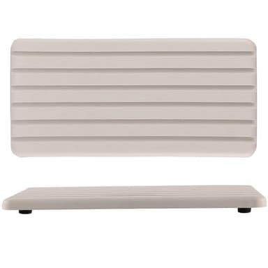 NiuYichee 2 PCS Water Absorbent Diatomite Coasters Rectangle, Grooved Design, Water Absorbing Stone Used for Hand Soaps & Plants & toiletries in The Modern Home - Image 1