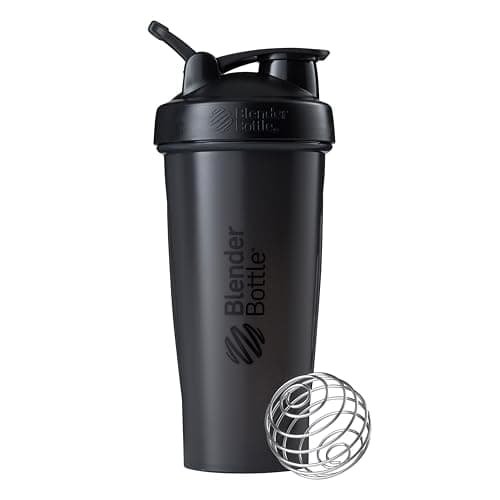 BlenderBottle Classic Shaker Bottle Perfect for Protein Shakes and Pre Workout, 28-Ounce, Black - Image 1