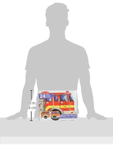 Melissa & Doug Fire Truck Jumbo Jigsaw Floor Puzzle (24 pcs, 4 feet Long) - FSC Certified - Image 3