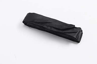 ExpressBuyNow Women's Short kimono Robe Satin robe for wedding, Black, Large - Image 6