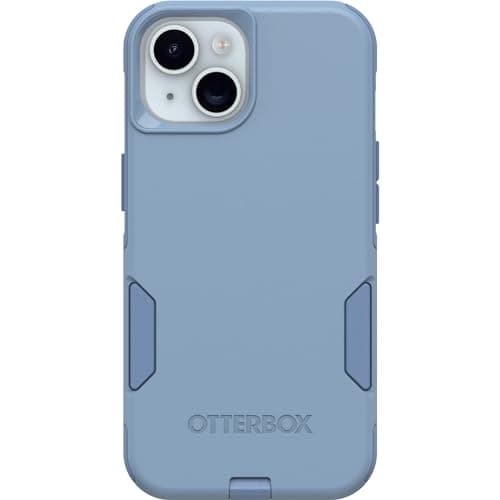 OtterBox iPhone 16e, 15, 14, & 13 Commuter Series Case - Crisp Denim (Blue), Slim & Tough, Pocket-Friendly, with Port Protection - Image 1