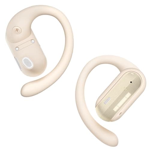 AI Translation Earbuds Open Ear Bluetooth Headsets Beige - Image 1