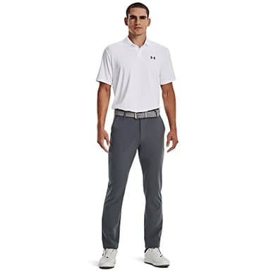Under Armour Men's Performance 3.0 Polo, (100) White / / Pitch Gray, Medium - Image 3