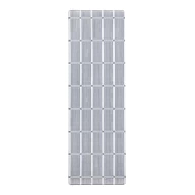 TOWN & COUNTRY BASICS Comfort Plus Windowpane Plaid Anti Fatigue Comfort Mat, Kitchen Runner Mat, Standing Desk Mat, Dorm Room Rug, Non-Slip Backing, Dark Grey, 18"x55" - Image 1