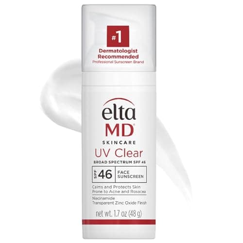 EltaMD UV Clear Face Sunscreen SPF 46, Oil Free for Face with Zinc Oxide, Dermatologist Recommended Sunscreen Lotion, For Acne-Prone Sensitive Skin, 1.7 oz Pump - Image 1