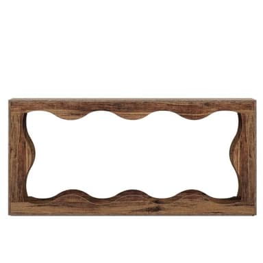 Tribesigns 63 Inches Farmhouse Console Table with Storage, Couch Table Behind Sofa, Long Entryway Sofa Station, Narrow Console Stand, Hallway Stand for Entryway Living Room, Brown - Image 9
