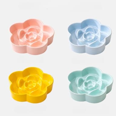 AQUAINNO Slow Feeder Dog Bowls Ceramic, Slow Bowl, Slow Eating Healthy Design for Small Medium Size Dogs, Dog Dishes to Slow Down Eating,Anti Gulping (Light Green, Medium) - Image 3