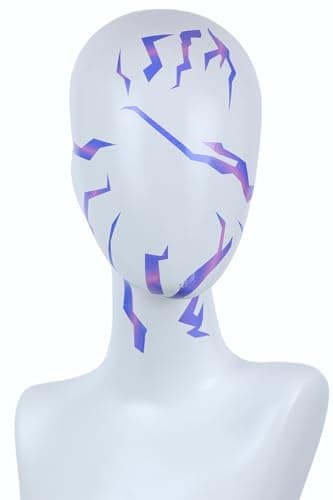 Purple Ombre Temporary Patterns Tattoo – Realistic Waterproof Body Art for Cosplay, Halloween, and Party Makeup (5 PCS) - Image 6