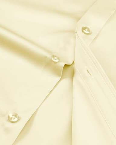 Alimens & Gentle Men's Dress Shirts Long Sleeve Wrinkle-Free Stretch Shirts Solid Formal Button Down Shirt with Pocket - Image 4