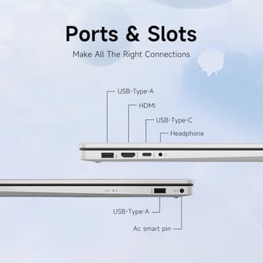 HP High-Performance 17.3" Laptop, 17.3" HD+ Touchscreen, 8-Cores Intel i3-N305, 32GB RAM, 128GB eMMC + 1TB PCIe SSD, Webcam, HDMI, Numeric Keypad, Wi-Fi 6, Windows 11 Pro, Silver - Image 4