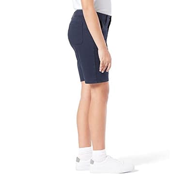 Levi Strauss Signature Gold Girls' Uniform Shorts, (New) Navy Blazer, 12 - Image 2