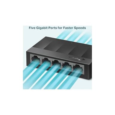 TP-Link Litewave 5 Port Gigabit Ethernet Switch | Desktop Ethernet Splitter | Unshielded Network Switch | Plug & Play | Fanless Quiet | Unmanaged (LS1005G) - Image 3