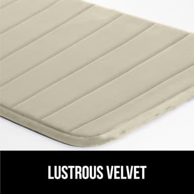 GORILLA GRIP Memory Foam Bath Mat, Soft Absorbent US Designed Bathroom Rug, Gripping Dots Machine Washable Bathmat, Cushioned Floor Mats, Shower Sink Rugs Room Décor Accessories, 30x20 Champagne - Image 6