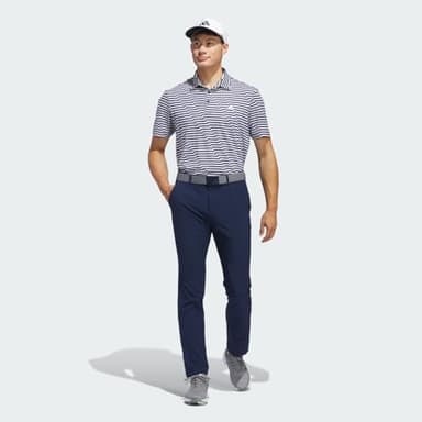 adidas Men's Ultimate365 Mesh Print Polo, Conavy,White - Image 6