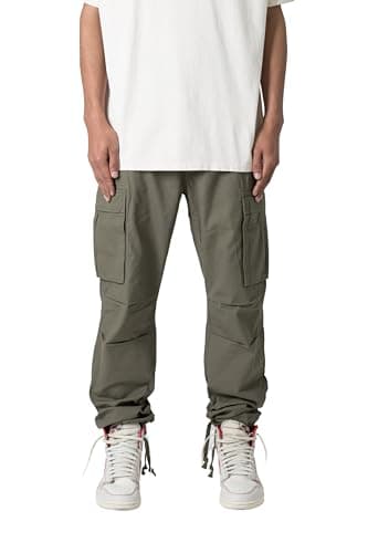 mnml Men's Vintage Cargo Pants - Olive, 36 - Image 1