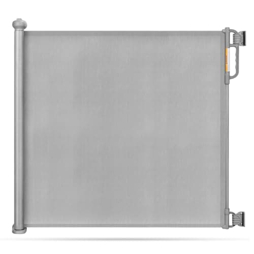 Momcozy Retractable Baby Gate, 33" Tall, Extends up to 55" Wide, Child Safety Baby Gates for Stairs, Doorways, Hallways, Indoor, Outdoor - Image 1