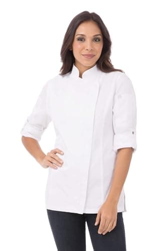 Chef Works Women's Hartford Chef Coat, White, XX-Large - Image 1