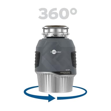 InSinkErator EVOLUTION 1HP 1 HP, Advanced Series Continuous Feed Food Waste Garbage Disposal, Gray - Image 9