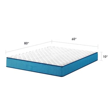 Best Price Mattress 10 Inch Hybrid Mattress, Tight Top, Supportive Foam, Pocketed Coils, Certified Safe Foams & Fabric, Mattress in a Box, Full - Image 2