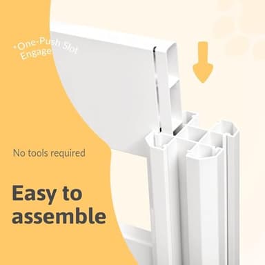 Whelping Box for Large Breed Dogs, Whelping Box for Puppies, PVC Puppy Playpen, Waterproof & Rustproof Whelping Pen, Puppy Whelping Supplies, Raised Garden Bed, Indoors & Outdoors, 48x48x18 in, White - Image 3