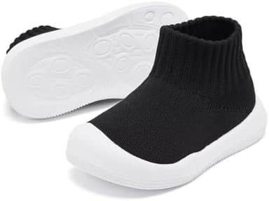 Eashi Baby Boy Girl Non-Skid Indoor Infant Walking Shoes Breathable Warm Elastic Sock Shoes with Memory Sole Protect Toes Outdoor Sneakers - Image 4