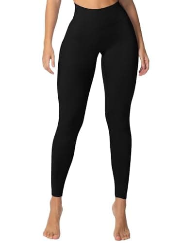 Sunzel Sunzfly Invisible Butt Scrunch Workout Leggings for Women, Butt Lifting High Waisted Gym Yoga Pants with Tummy Control 25" Black Small - Image 4