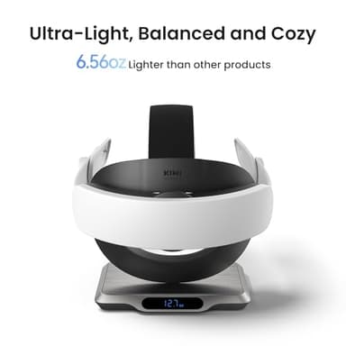 KIWI design K4 Boost Battery Head Strap for Meta Oculus Quest 3/3S, Adjustable VR Headband Accessories with Dual Charge, Extend Playtime & Reduce Facial Stress - Image 2
