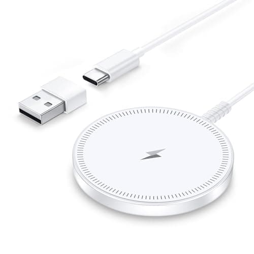 Magnetic Wireless Magsafe Charger iPhone: Fast Charging Pad for iPhone 17/16/15/14/13/12 Series & AirPods Pro 4-2, Strong Magnet, Dual Ports, Case-Friendly, Lightweight for Travel Home Office Desk