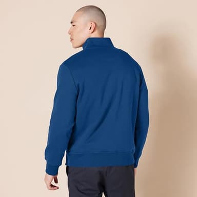 Amazon Essentials Men's Long-Sleeve Quarter-Zip Pullover Fleece Sweatshirt, Teal Blue, X-Small - Image 3