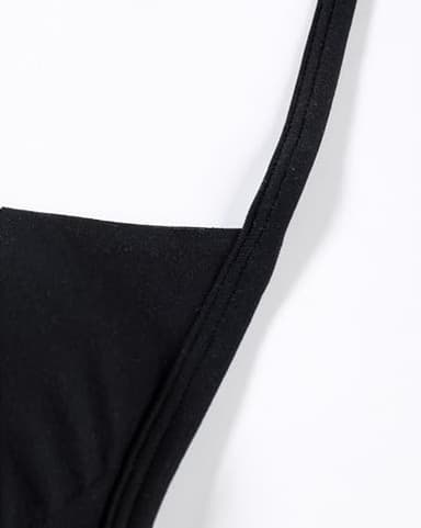 AUROLA Influence Strappy Bra Sports Bras for Women, Backless Padded Impact Strappy Bra for Workout Gym Yoga with Removable Cups,Black,XS - Image 8