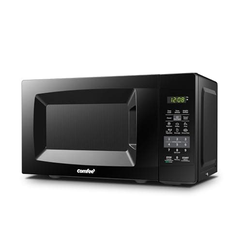 COMFEE EM720CPL-PMB Countertop Microwave Oven with Sound On/Off, ECO Mode and Easy One-Touch Buttons, 0.7 Cu Ft, Black - Image 1